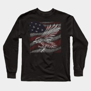 Eagle raven crow eagles US USA falcon magic t shirt t-shirt Long Sleeve T-Shirt